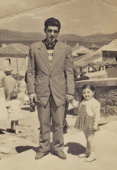 Maria Dolores co seu Pai